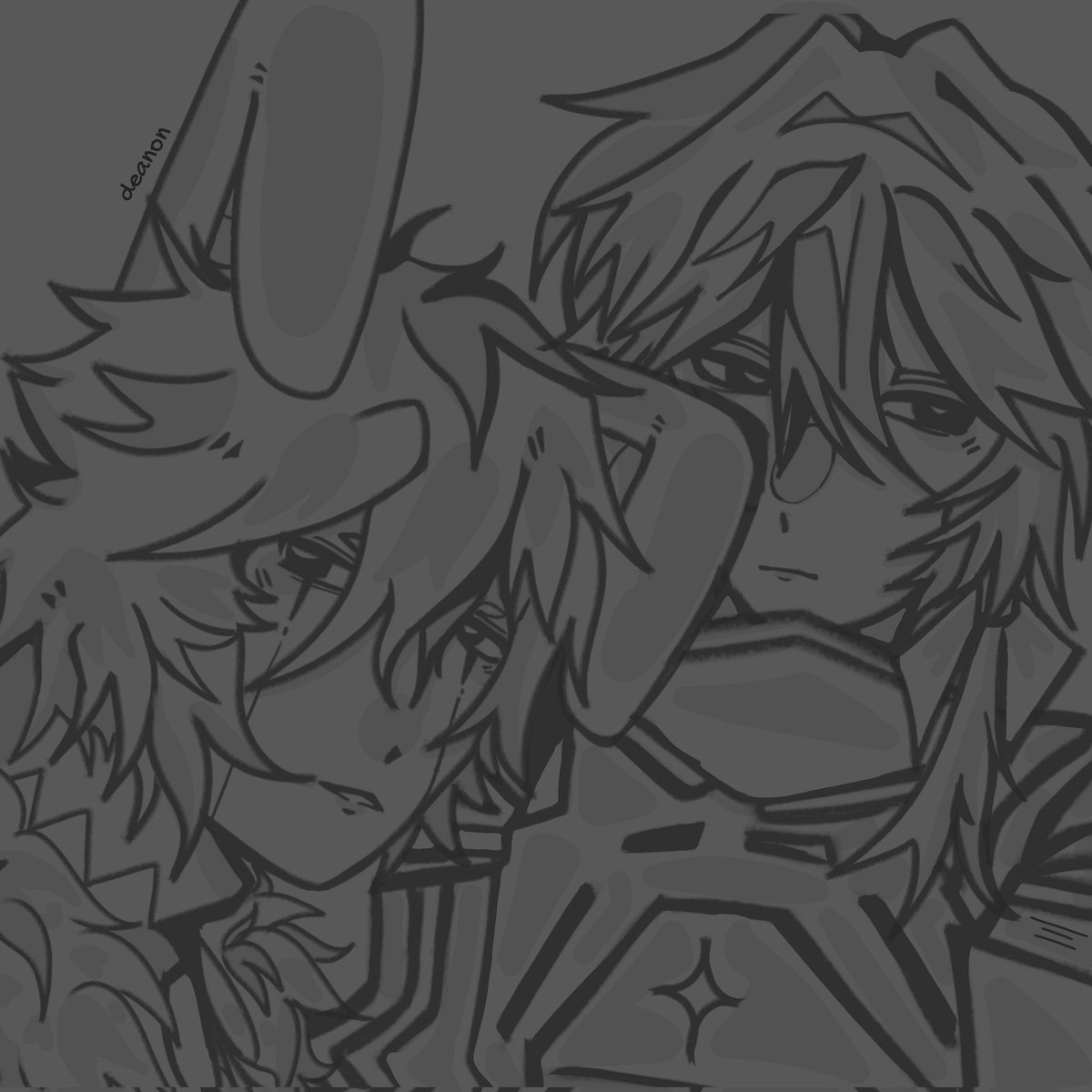 nillspaced's tweet image. idk if I'm going or should finish this sketch tbh 👀

#judelow #sharpness #mcyt #fanart #sharplow