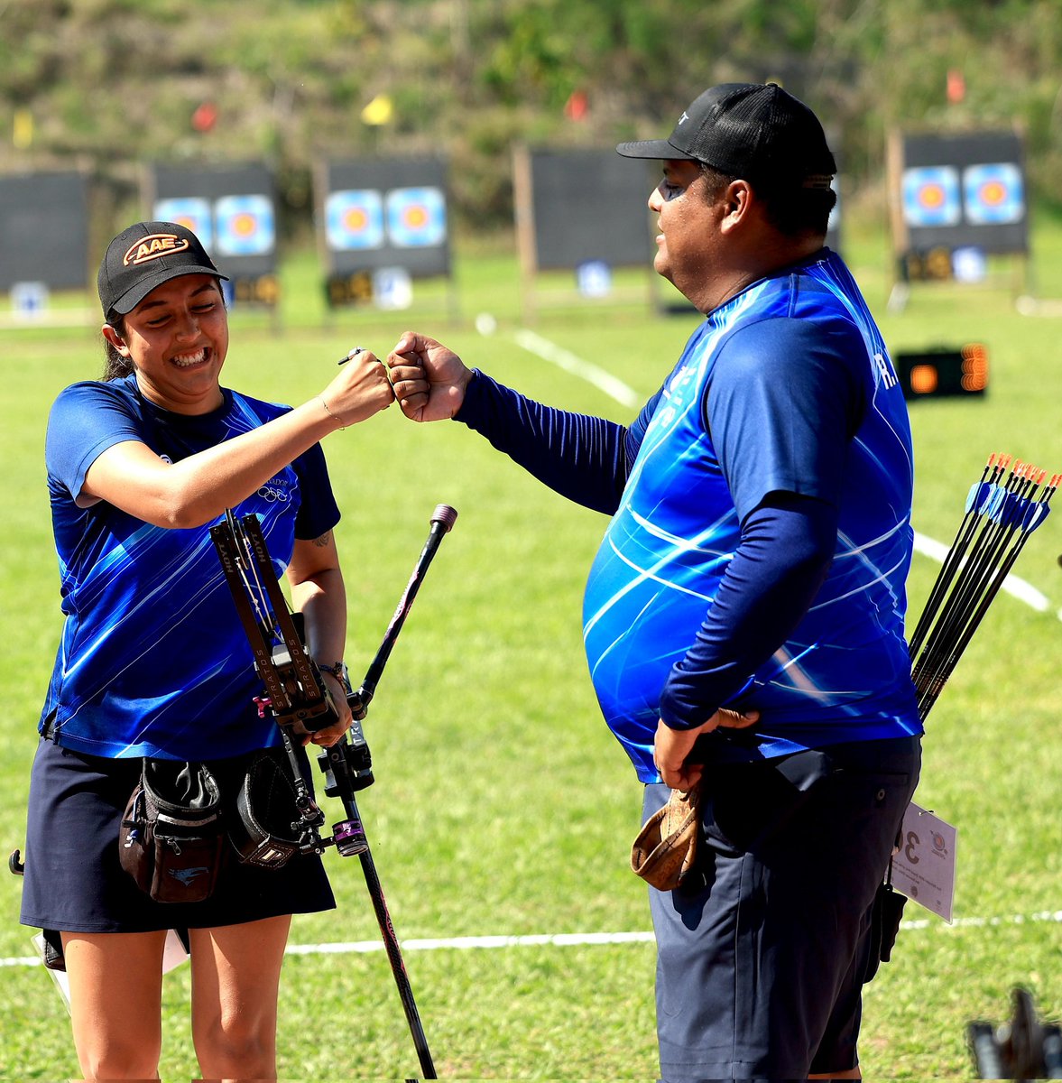 indeselsalvador's tweet image. ¡Corado y Hernández, a la final de equipo mixto!

#TiroConArco 🏹 | Paola Corado y Roberto Hernández, atletas del Programa Esfuerzo y Gloria, se impusieron 157-152 a los chilenos Aurora Prado y Agustín Infante y van por la medalla de oro en equipo mixto del Grand Prix de las