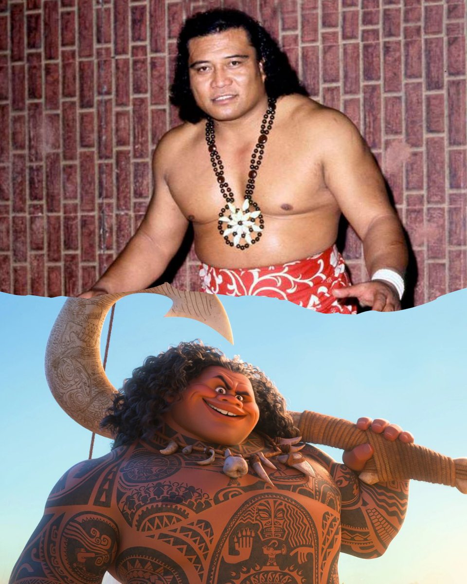 AztecaSiete's tweet image. Dwayne Johnson confirma que su versión de "Maui" esta basada en su abuelo y podemos apreciar el gran parecido. 🏝️🦈⚡
.
El panel de #Moana está en curso y se ha liberado un trailer nuevo en la #CinemaCon que aún no se ha subido a redes.🍿🔥😎