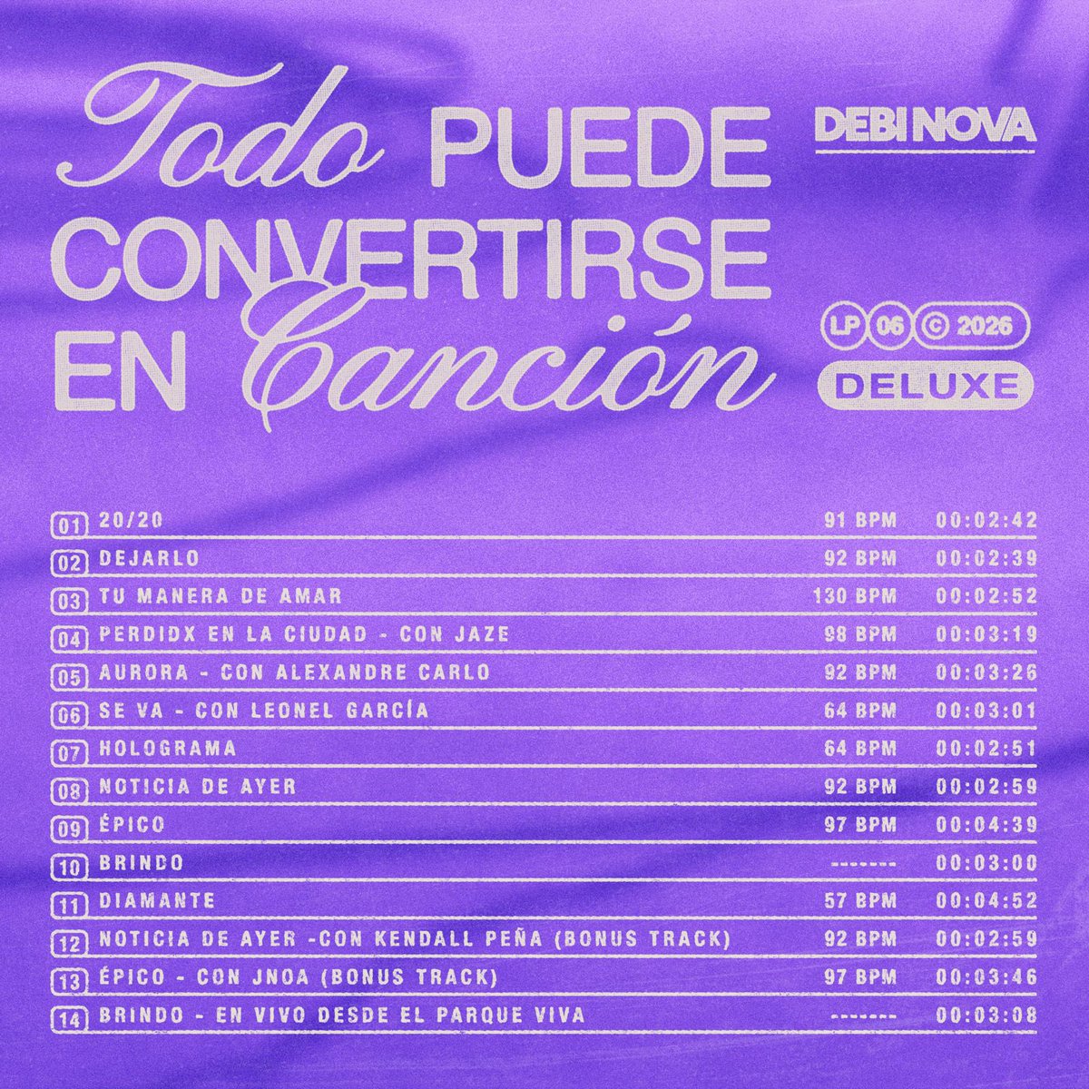 debinova's tweet photo. Ya pueden pre-guardar la versión Deluxe de Todo Puede Convertirse en Canción, que será de ustedes este 24 de Abril!!!! El viaje de este álbum ha sido muy hermoso y ahora se suman 4 nuevos tracks que lo completan. https://t.co/wkEdOLL8EX