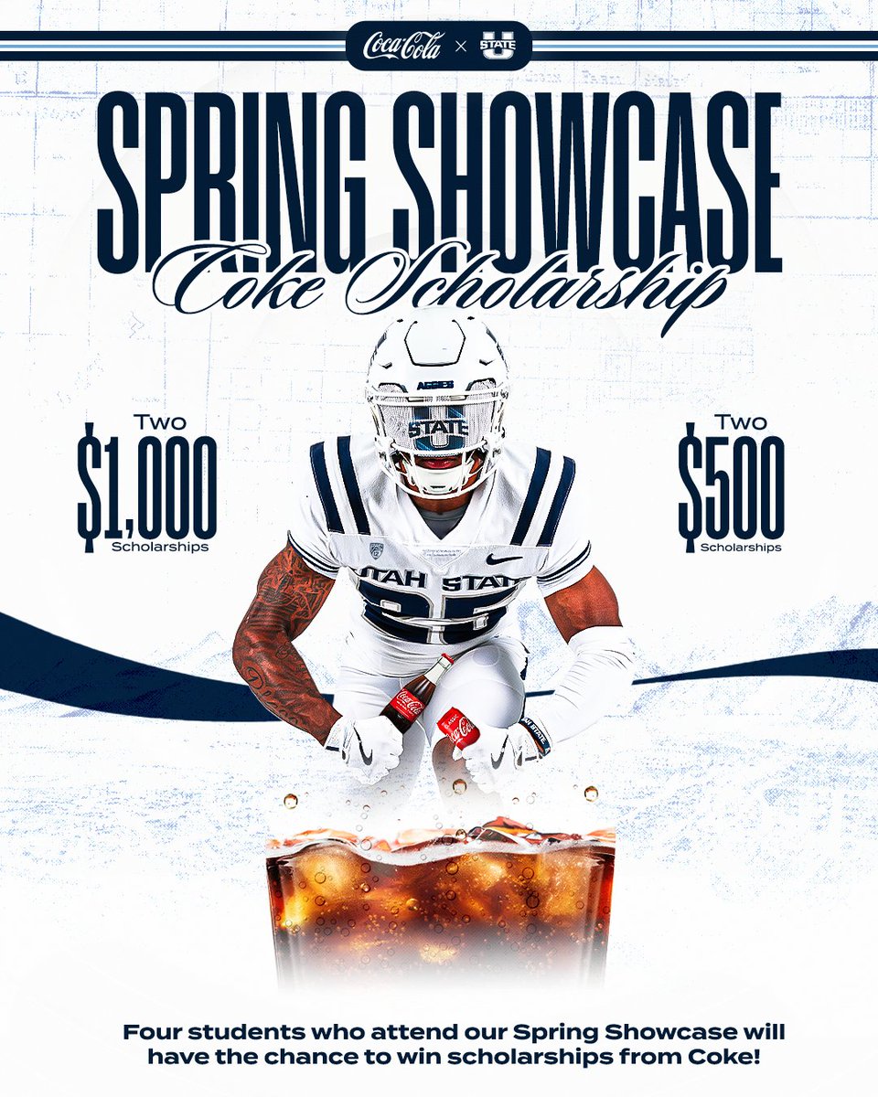 Calling all <a href="/USUAggies/">Utah State University</a> students! Come to our Spring Showcase this Saturday for the opportunity to win a scholarship from <a href="/CocaCola/">Coca-Cola</a>!
