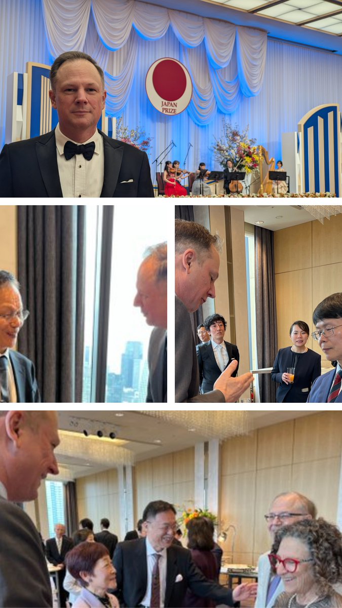Evan_Felsing's tweet photo. Honored to represent @USEmbassyTokyo at the 2026 #JapanPrize ceremony 🇺🇸🇯🇵

Since 1985, the Japan Prize has recognized scientists whose work advances humanity — a true global "Nobel" equivalent.

Proud that 2 of 3 laureates this year are Americans:

🔬 Dr. Cynthia Dwork (@Harvard) — honored for differential privacy & algorithmic fairness. Her work underpins how we protect personal data in the AI age.

🧬 Dr. James Chen (@UTSouthwestern) — honored for discovering the cGAS enzyme, the immune system’s DNA alarm. Transformative for cancer immunotherapy & antiviral research.

Congratulations to both, and to all 2026 laureates.

#ScienceDiplomacy #USJapan #Research