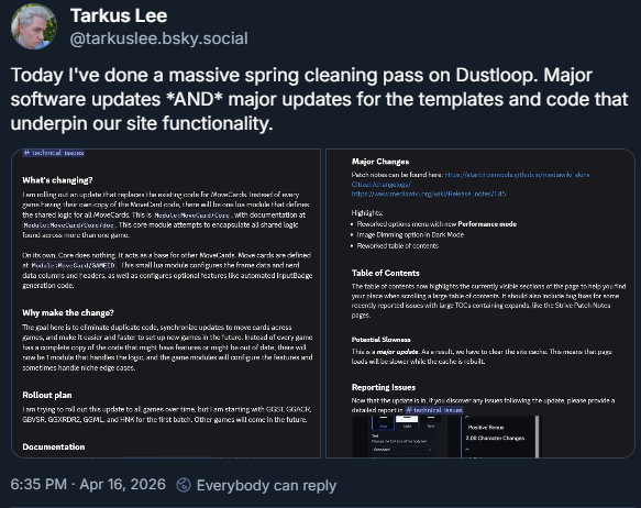 Dustloop tweet media
