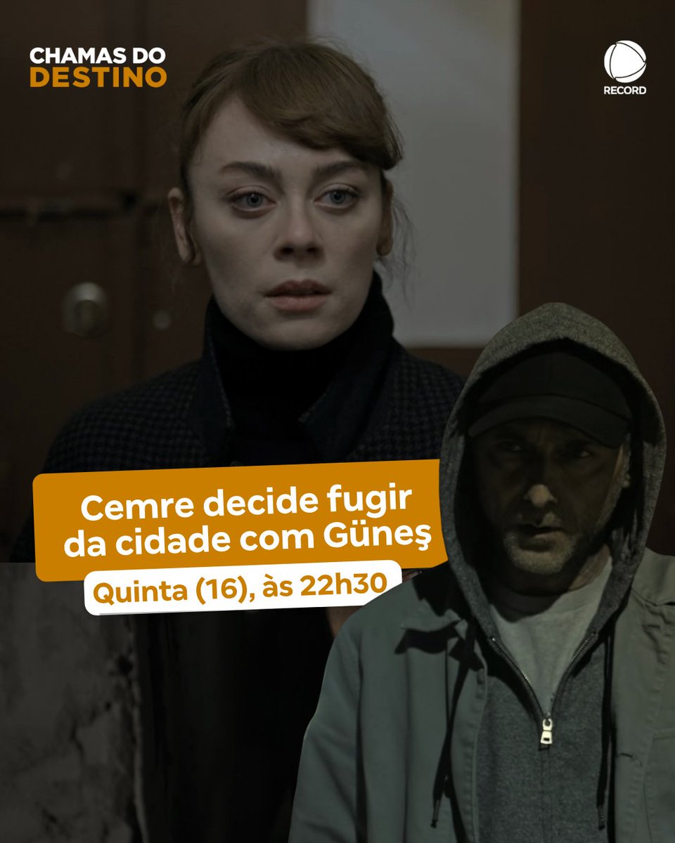 siga_record's tweet image. Çelebi surge no bairro disposto a tudo para sequestrar Güneş, causando desespero em todos ao redor. Diante da ameaça, Cemre toma uma decisão extrema: fugir com a filha. 😖

➡️ Não perca o capítulo de #ChamasDoDestino desta quinta (16), às 22h30, na tela da #RECORD 📺