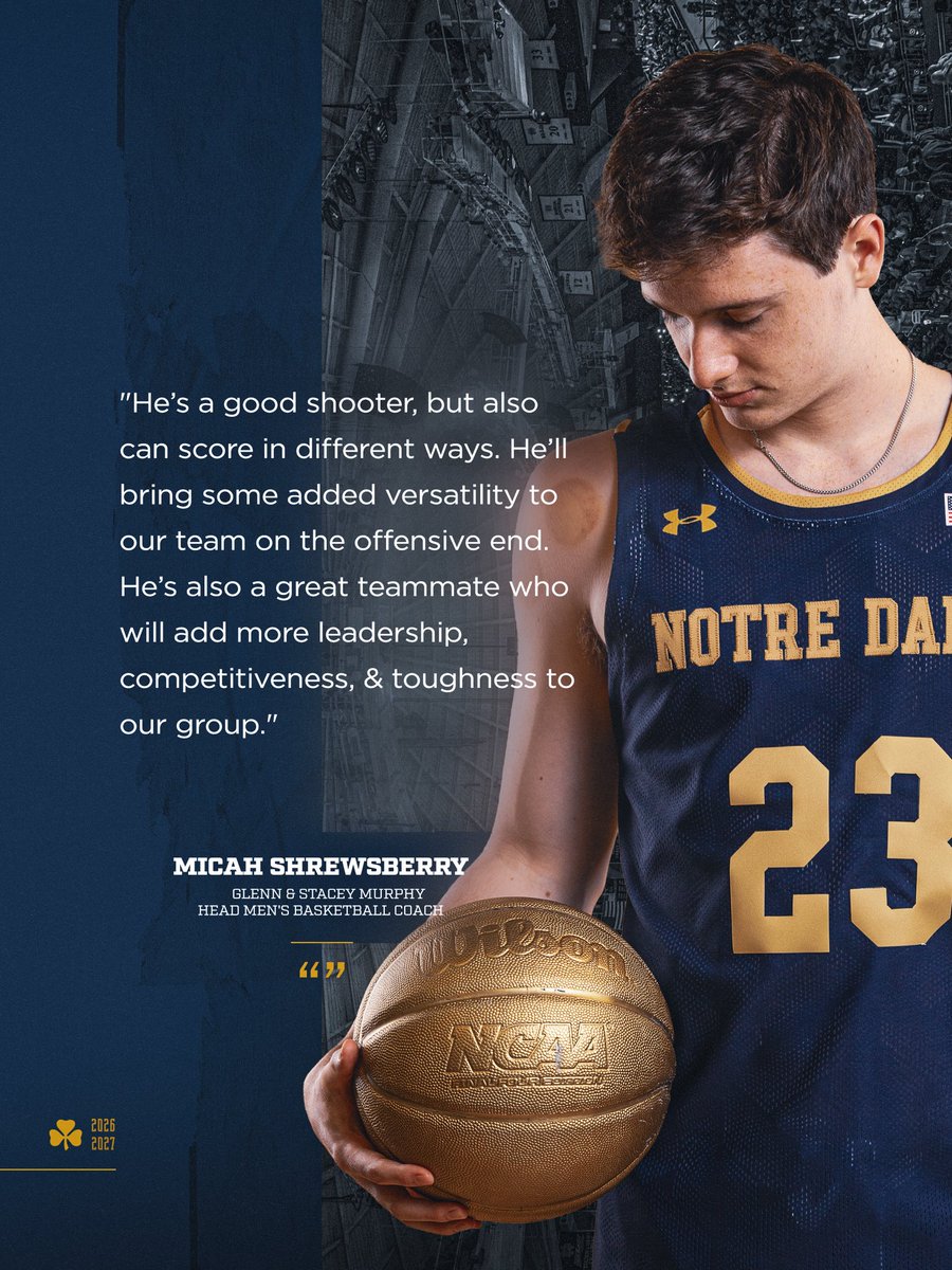 NDmbb's tweet photo. Versatile scorer, proven leader.

#GoIrish☘️ https://t.co/ECLMjxKlKc
