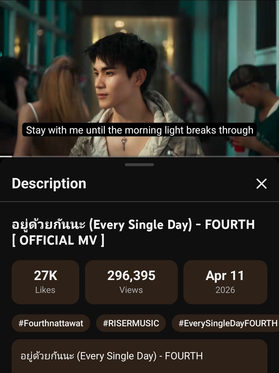 GeminiFourthBR's tweet image. ▶️ • #STREAM • "Every Single Day" do Fourth está quase chegando aos seus 300k de views no YouTube! Bora dar stream para chegarmos logo na meta 🗣️🗣️🗣️🗣️🗣️

🔗 youtu.be/BhJHFAu5pX8?si…

#StreamForFourth #EverySingleDayFOURTH #EverySingleDayFOURTHmv #Fourthnattawat #โฟร์ทณัฐวรรธน์