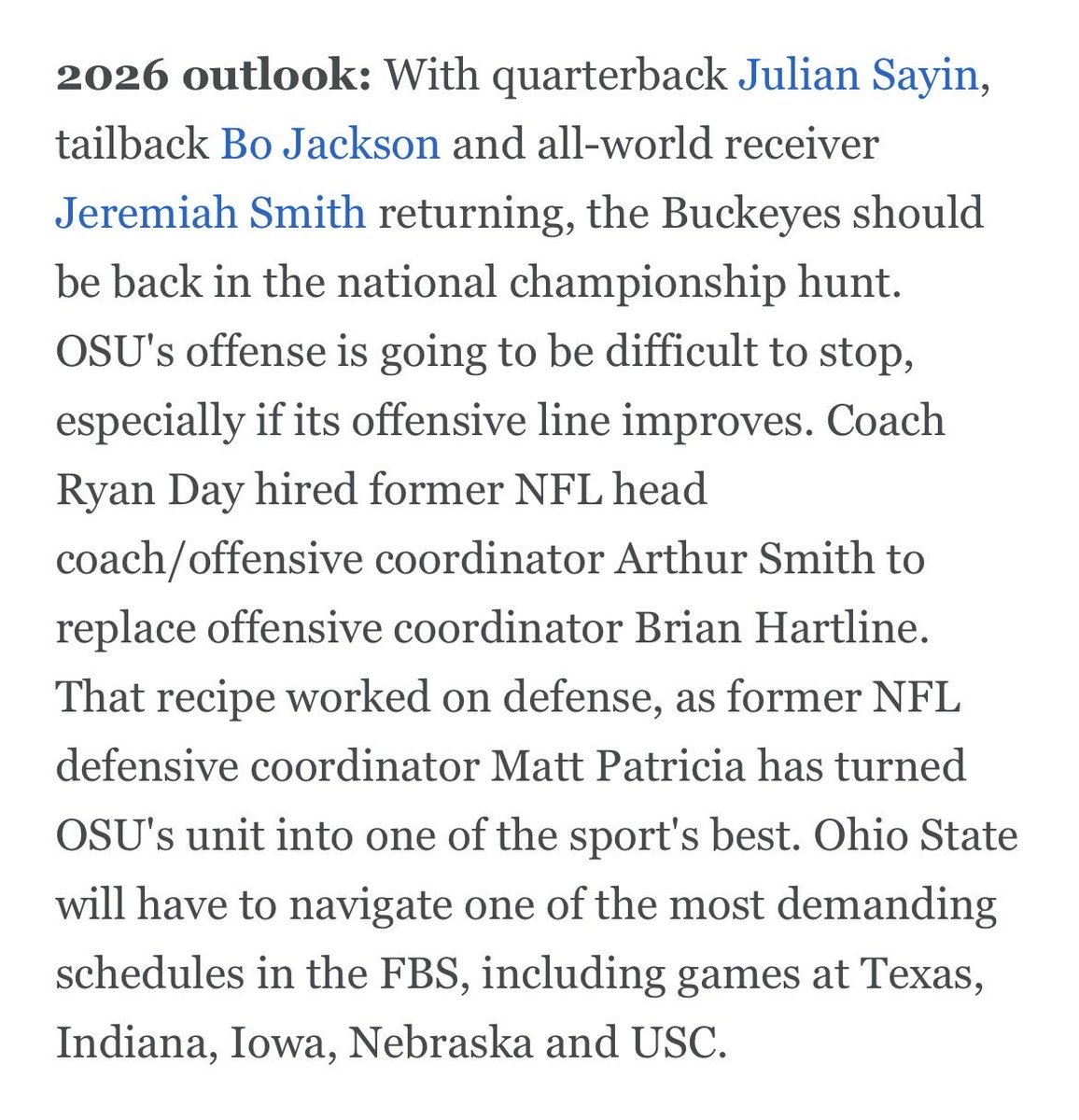 Buckeye12P00kie's tweet photo. ESPN ranked Ohio State #1 in the early 2026 Pre-Season Rankings
#GoBucks ⭕️ #NattyTime https://t.co/kGe6jXqKhi