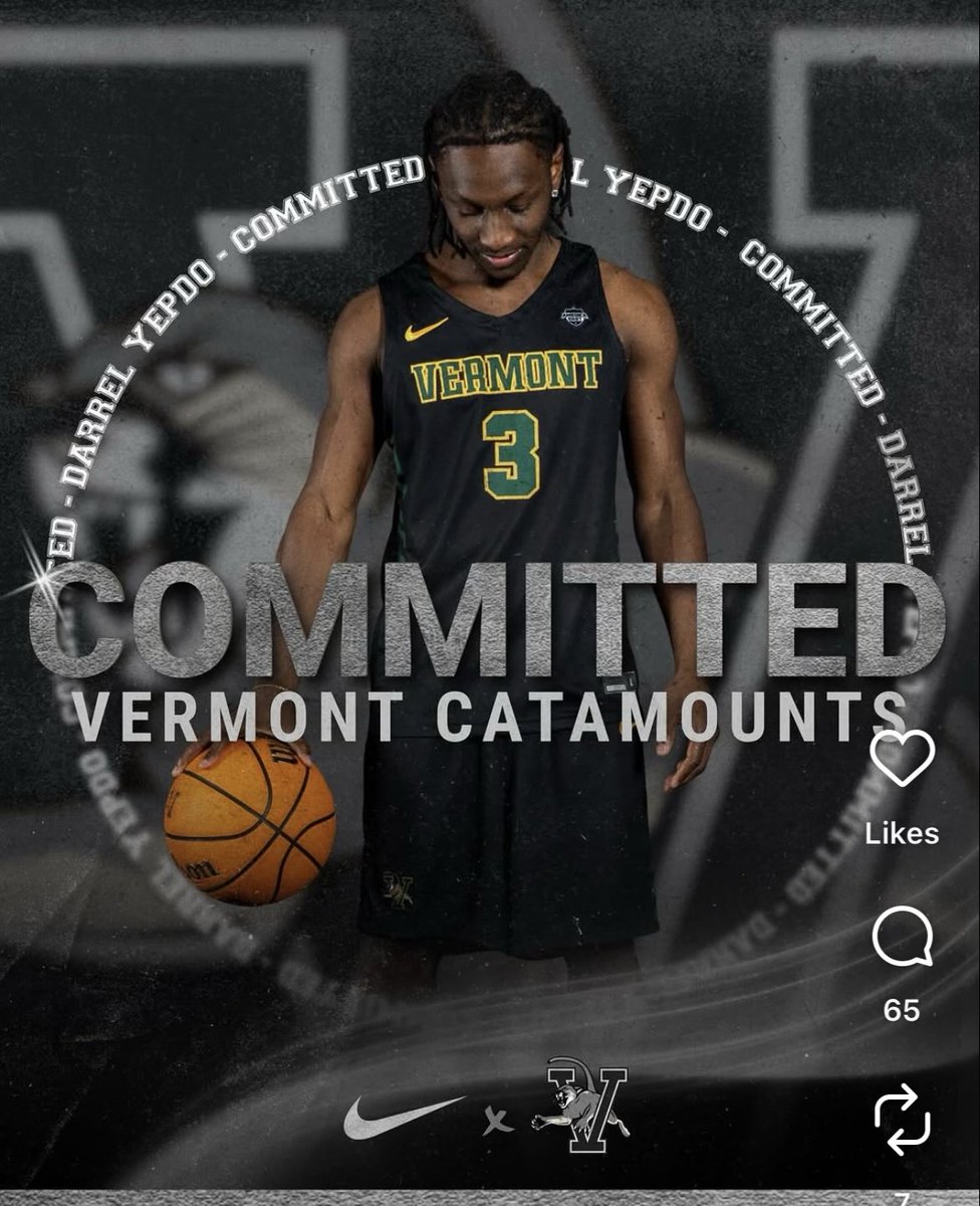 JackMainTV's tweet photo. BREAKING:

Former Saint Michael’s basketball star Darrel Yepdo has announced his commitment to Vermont via the transfer portal, per his Instagram. 

Yepdo spent 2025-26 with the UMass Lowell Riverhawks, coming off a torn achilles, averaging 10.3 PPG. 

@MyNBC5 https://t.co/pevsEoMSJM