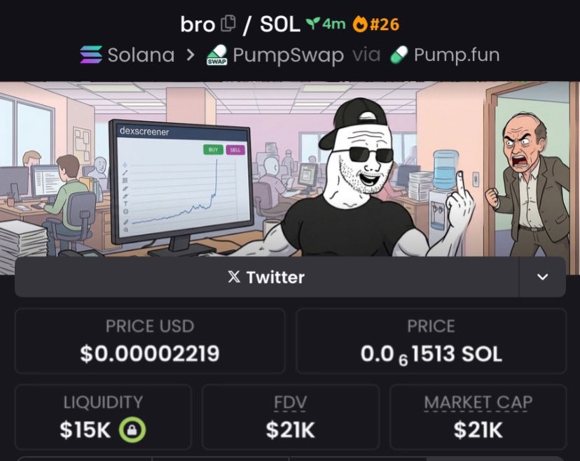 TonyTinlin164's tweet image. My entry on $bro  at $21k market cap 
First shared in my private telegram group 

Ca: CYQWkDoSFtrPQwGVjL2fkr7AcPAek8Xi7tQFXKU3pump
 
#bbvipks4 #CryptoCommunity #Web3