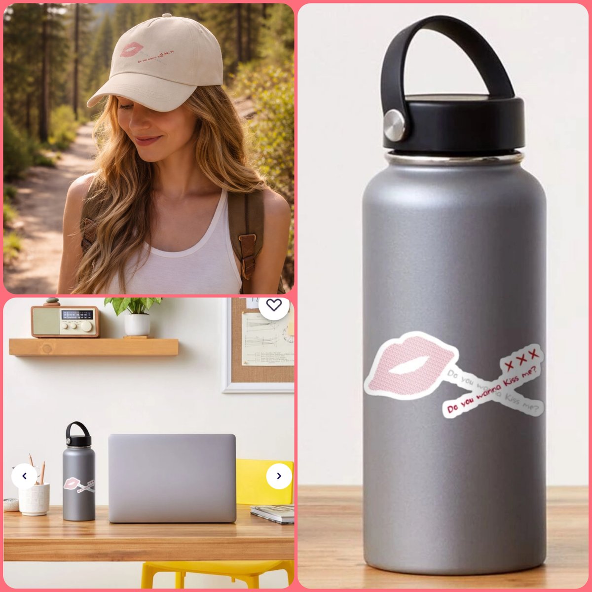 piercelinetheme's tweet image. Do you wanna kiss me? 💋

A soft, flirty typography design
Perfect for everyday vibes ✨

redbubble.com/shop/ap/180094…

#Redbubble #sticker #aesthetic #typography #lips #cuteaesthetic #design