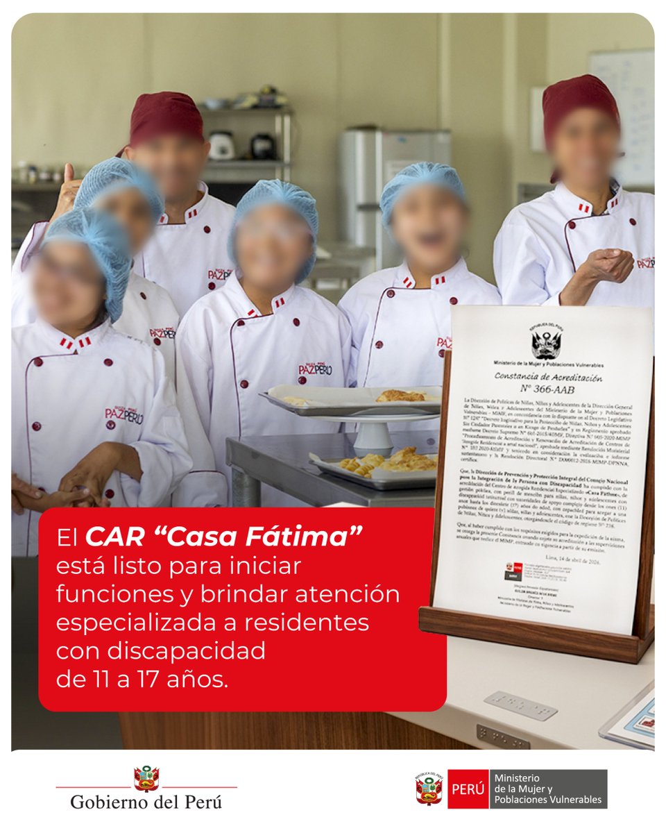 Ministerio de la Mujer y Poblaciones Vulnerables tweet media