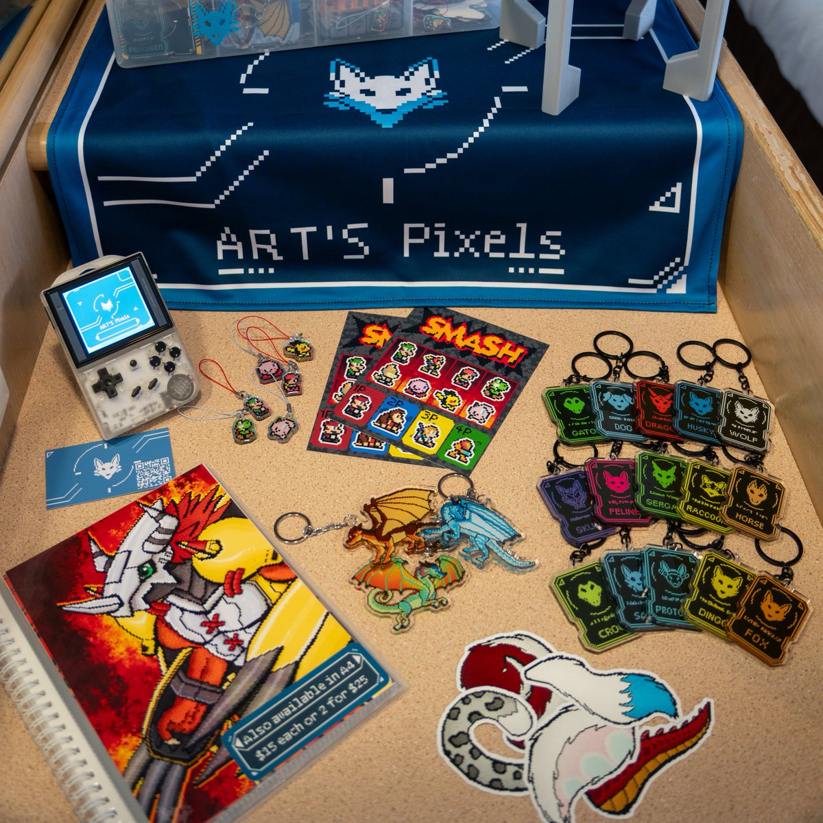Artealo124's tweet photo. Yoooooo! I'll be in the Artist Alley today at 2:10 - 4:20! Come say hi, grab some goodies or a commission and even check out the fursuit dryer prototype!!!!

#furdu #furdu2026 https://t.co/8FRPalaTVa