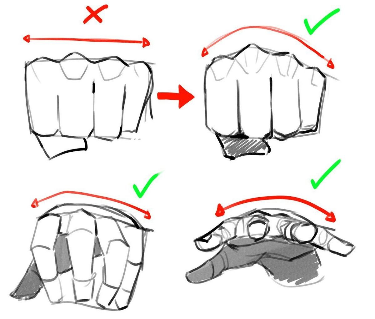 oldmanlux's tweet photo. Stop drawing hands flat. They’re not https://t.co/04cektV9YT