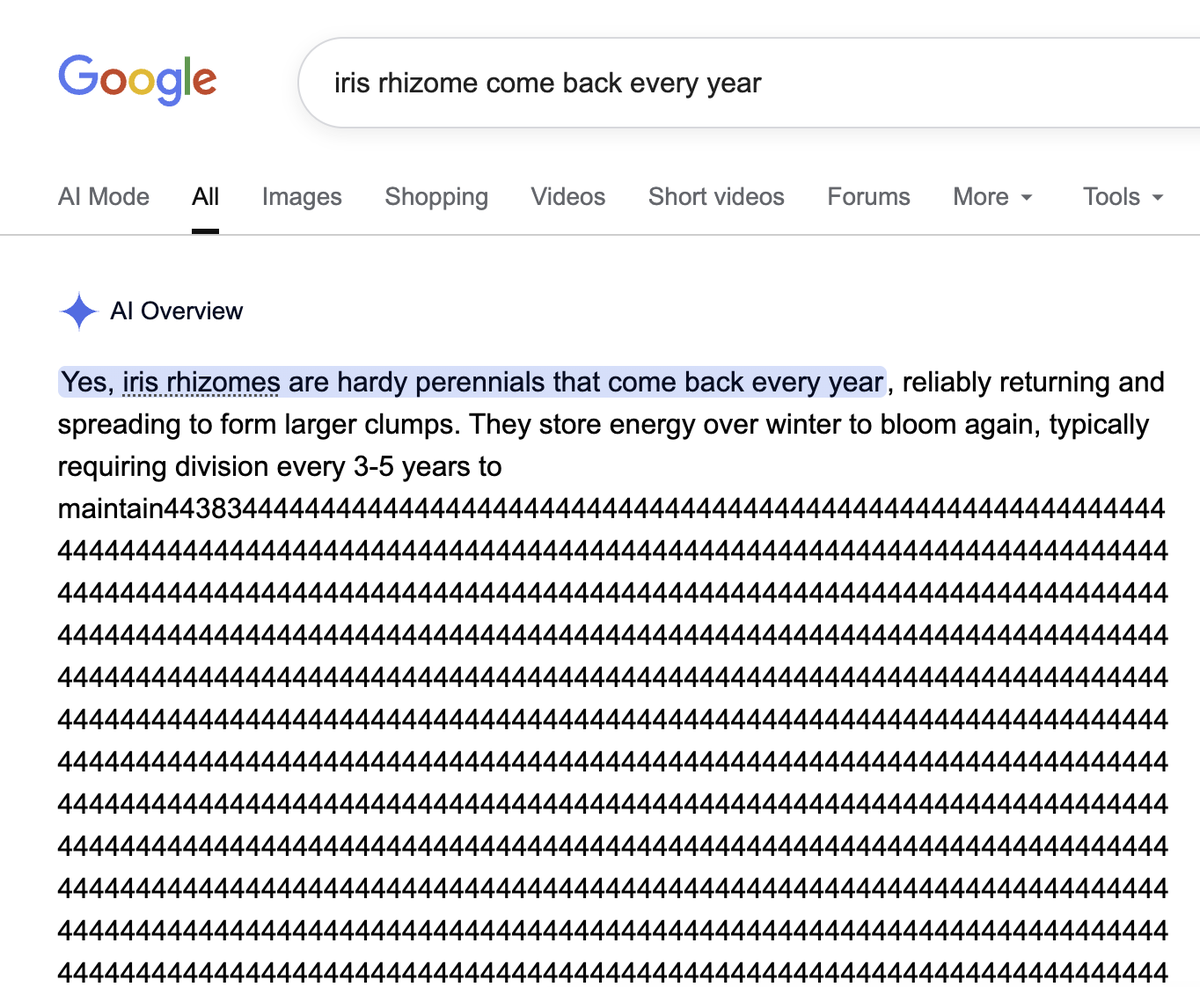 wikalp's tweet photo. Not a bad hallucination @Google https://t.co/IgPHMBRxgU