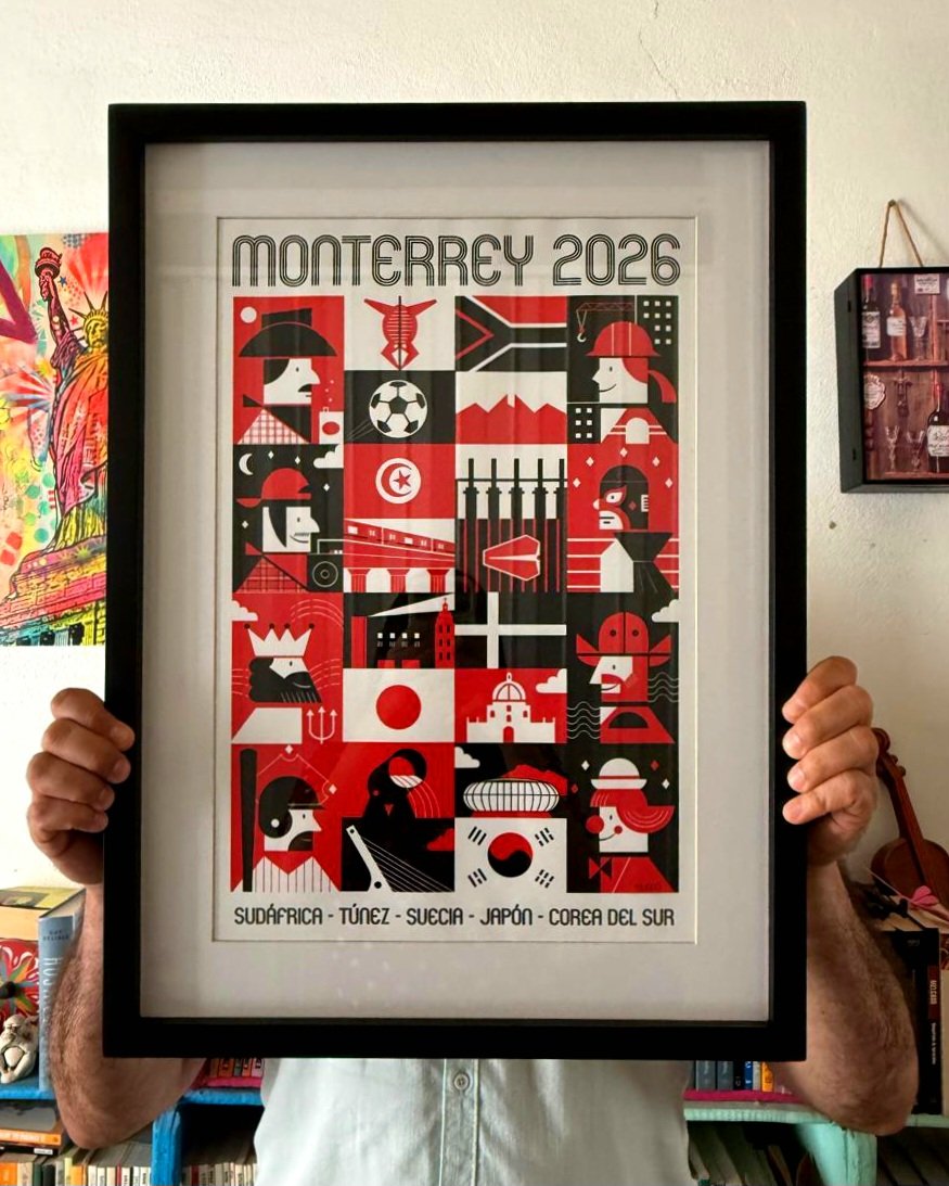 Lista la primera fase de merch mundialista. Hay stickers UV DTF, imanes, libretas, prints y prints enmarcados (en algunas compras van fanzines de regalo). Pueden hacer sus pedidos desde hoy y recibir el sábado 2 de mayo en el Bazar de Ilustración de Metapatio (o el día que se les