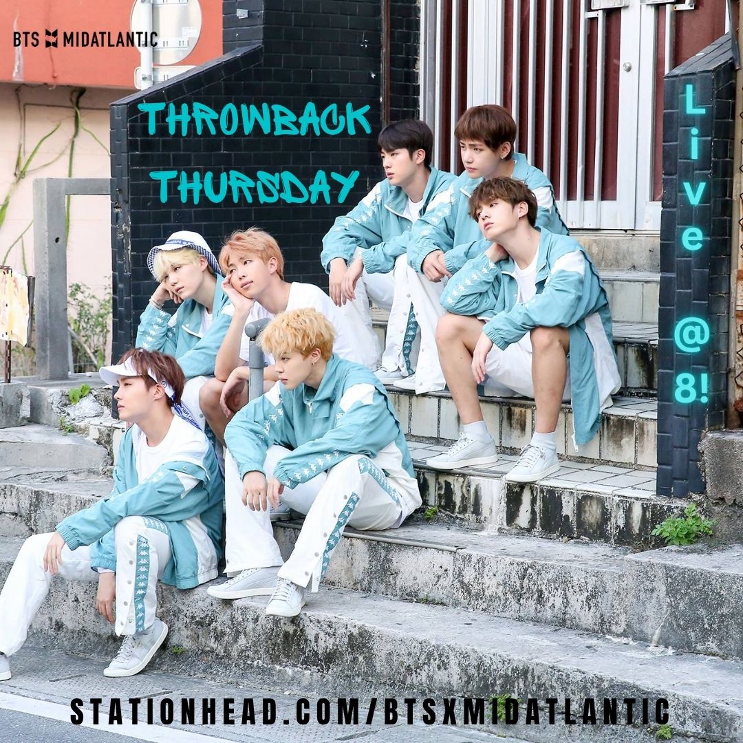 BTSxMidAtl's tweet photo. Throwback Thursday revives nostalgic BTS hits like Baepsae, blending classics like RM’s Change, and Jin’s Moon. Tune in tonight at 8pm and see what memories we can unlock!
https://t.co/WA8eeQPBAw
#btsarmy #ThrowbackThursday https://t.co/Q0PQJW6XCS