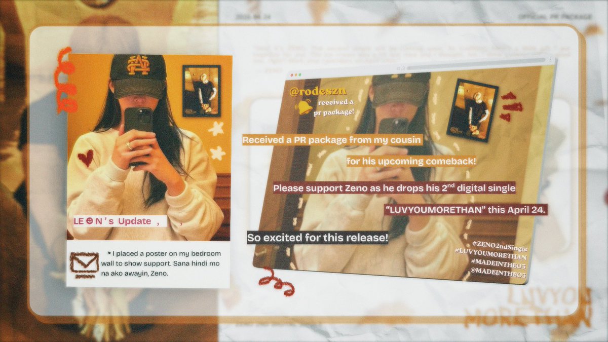 ⠀

           🎧 : LE ☻ N  Updates ﹐ ﹐ ﹐
            ❛ #ZENO2ndSingle
               #LUVYOUMORETHAN
               #MADEINTHEO3
               <a href="/MADEINTHEO3/">ZENO</a>

⠀