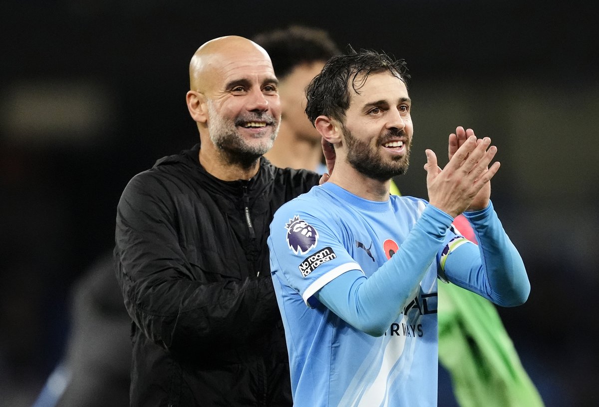 CGTNSportsScene's tweet image. 💙OFFICIAL! #BernardoSilva leaves #ManCity this summer when his deal expires.

⚽️10 years
📊451 games
🎯76 G, 77 A
🏆19 trophies, still chasing another domestic treble
🔥Most-used player of #Pep’s career

🫰 Not the loudest legend, just the one who did everything, every week.