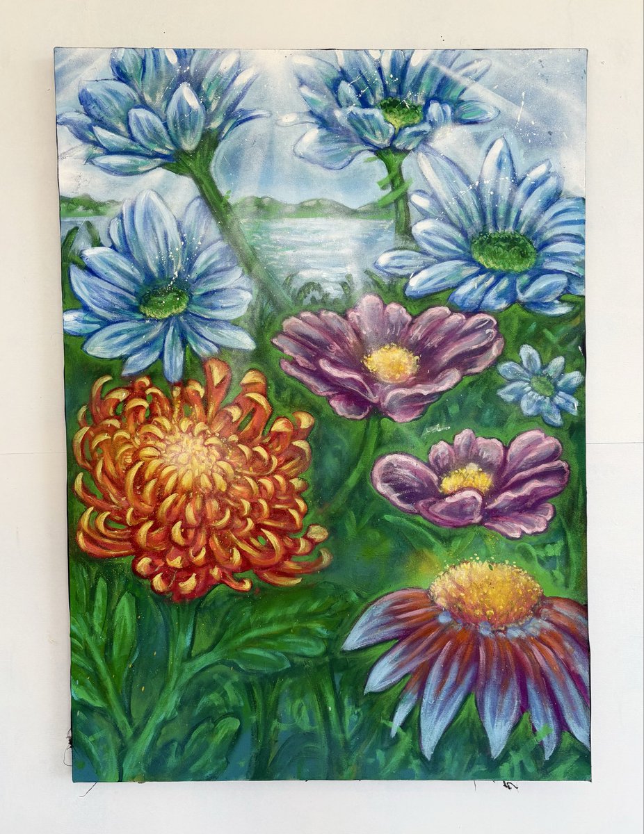 Fk it, flower painting