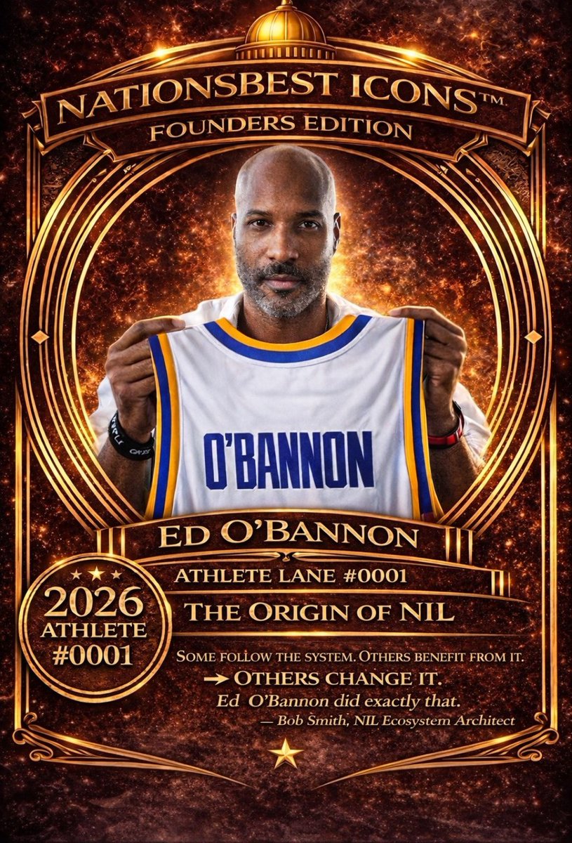 NRMedia50's tweet photo. We want to recognize Ed O'Bannon with our Nationsbest Icons Founders Edition who was the origin of NIL @SnoopDogg @leighsteinberg @AmyTrask @TheDnRCompany @NationsBestFB @nationsbestNIL 🏀🔥🚀 #NRMedia #NationsBest  #NILDreamTeam #NILIcons #NationsBestIcons #EdObannon https://t.co/K3mytws9Ld