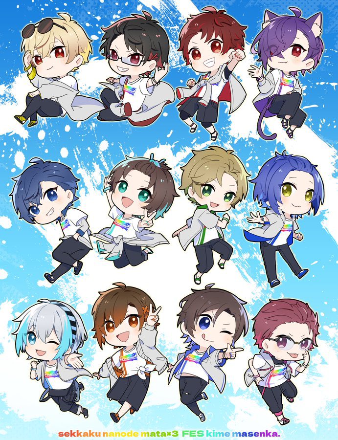 歴代フェスキメのデフォルメイラスト
※再録
（1/2）

#フェスキメ6th