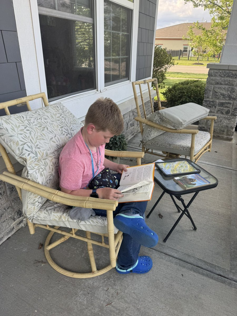 purdueturfy's tweet photo. G man wanted to get a library card today so ask and you shall receive G!!! Checked out 2 books & he went on binge and read over 150 pages tonight and went to the playground after dinner to read more!!! Freezing these memories that's for sure!!! #kidsofturf https://t.co/OR6ZrYjMbo