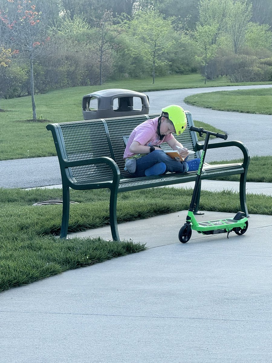 purdueturfy's tweet photo. G man wanted to get a library card today so ask and you shall receive G!!! Checked out 2 books & he went on binge and read over 150 pages tonight and went to the playground after dinner to read more!!! Freezing these memories that's for sure!!! #kidsofturf https://t.co/OR6ZrYjMbo