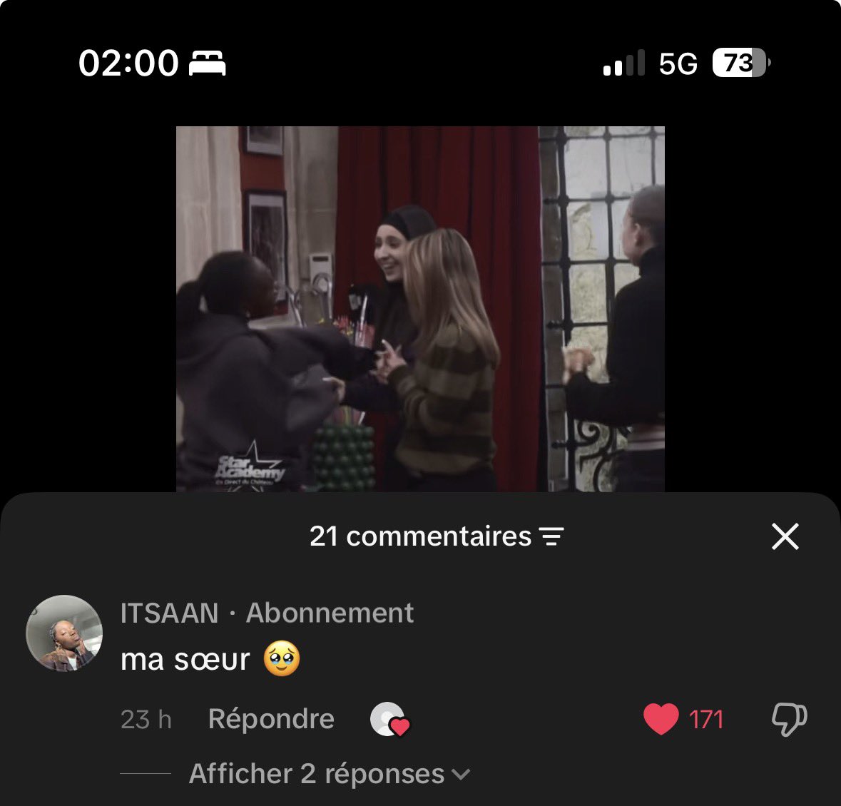 melistiaan's tweet image. j’peux pleurer #StarAcademy