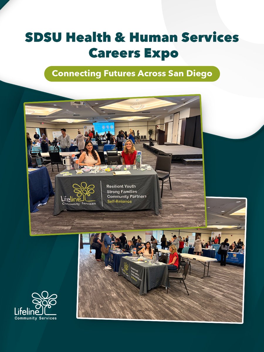 lifeline_cs's tweet image. We tabled at the SDSU Health and Human Services Careers Expo connecting students and alumni with careers in behavioral health and social services. Thanks to everyone who stopped by! Visit lifelinecs.org to get involved. #SDSU #CareerFair #BehavioralHealth