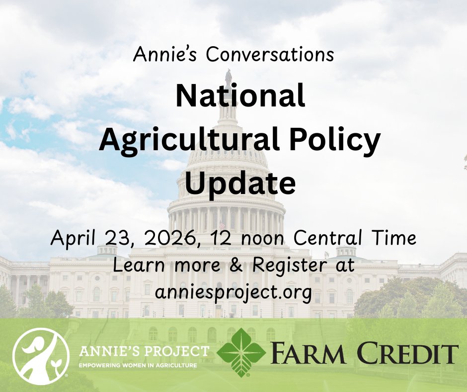anniesproject's tweet photo. It's happening in 2 Days!!

One of our most popular events is back on the books. Join us for the Annie's Conversation on Ag Policy &amp; get an update from the Hill with special guest jenny Mesirow.

Register here: https://t.co/Yovo1Nj3qF https://t.co/mmaOgEAQ8v