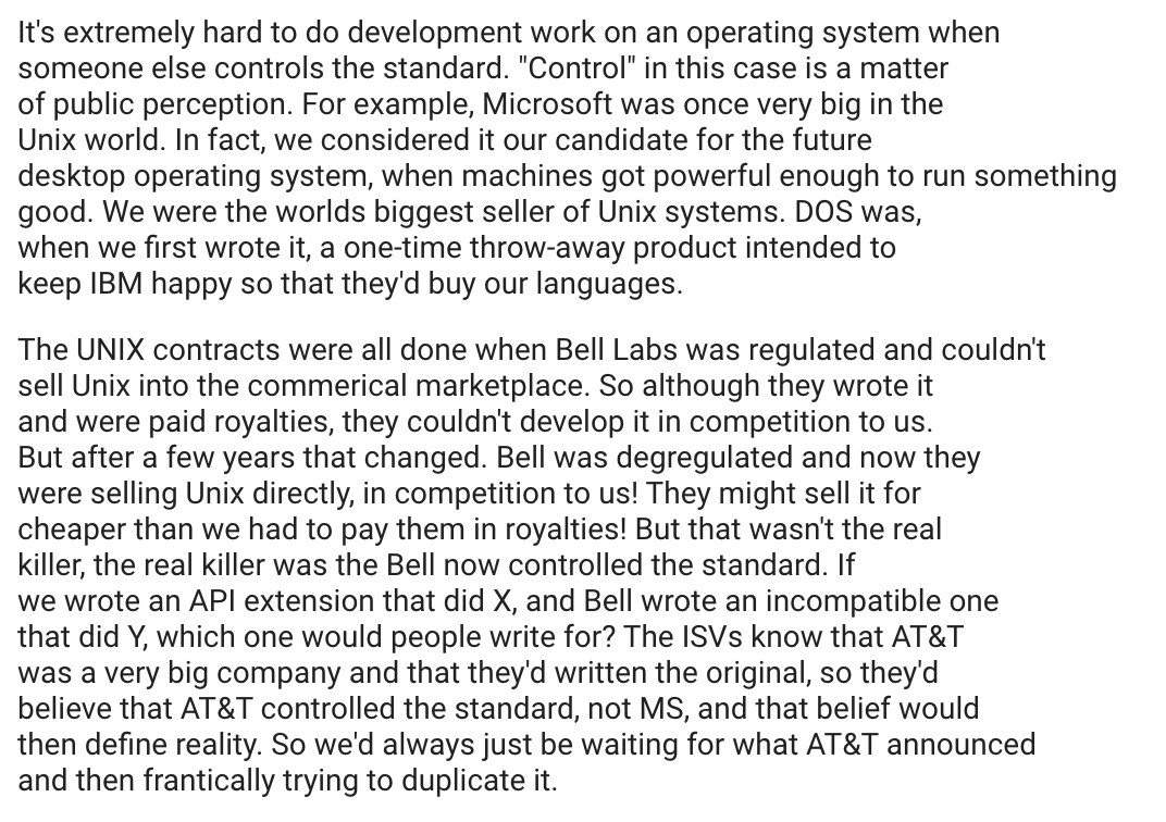 Unix Lore One of my favorite bits of mostly-forgotten tech lore is that over a ...