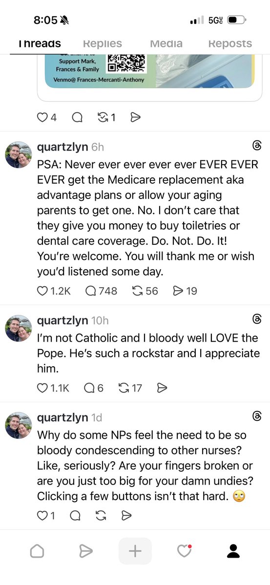 Quartzlyn's tweet photo. I’m on fire on threads!!! I’ve never gotten this kind of engagement on the bird!!!! https://t.co/drZRB1lfpa