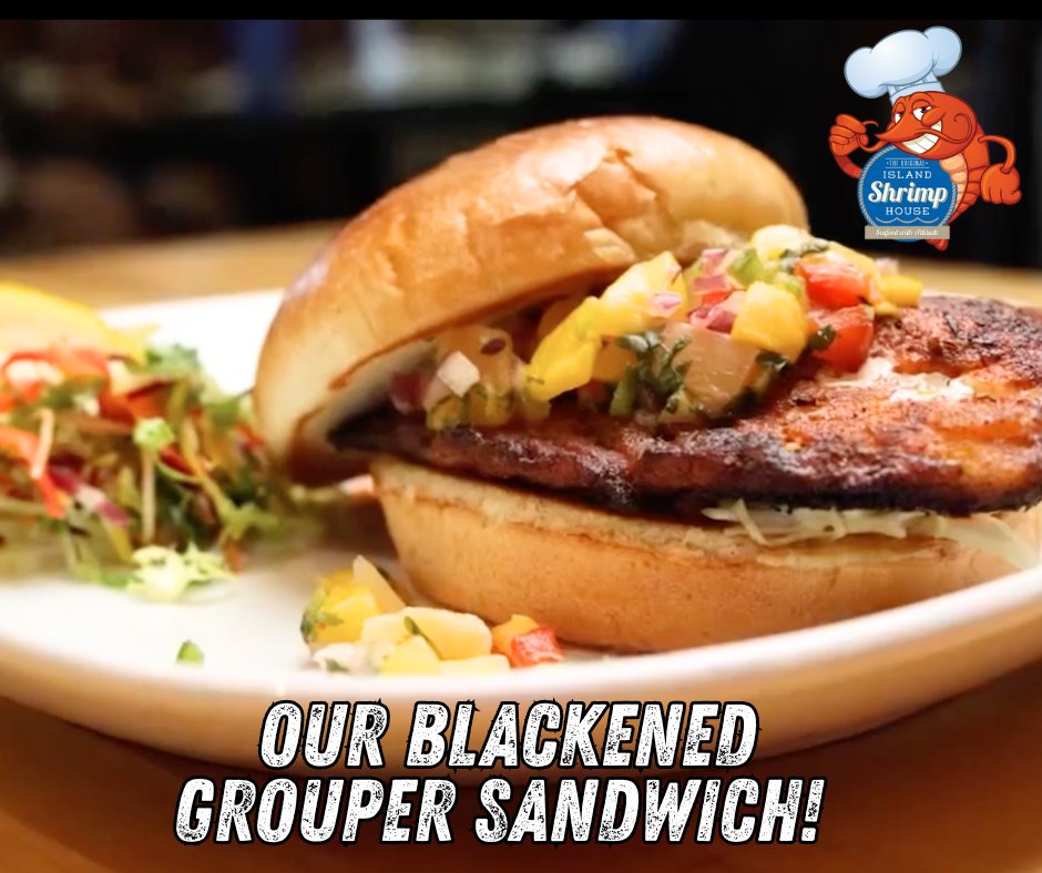 The_Shrimp_Pimp's tweet image. Grab A Grouper!
Our Blackened Grouper Sandwich!
This sandwich has become a customer favorite at The Original Island Shrimp House. We're located at 12902 S. LaGrange Road, just a few minutes north of Orland Square Mall.

#BlackenedGrouperSandwich #seafood #shrimp #grouper