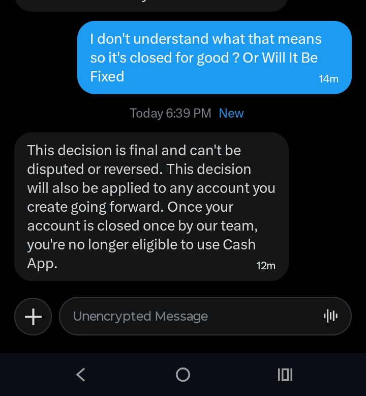 0H_DevourLilith's tweet image. Welp Nomore #Cashapp Oh Well Life Goes On I See 🙈 The Truth Had Me Order A New Card... Then Completely Closed My Account Permanently Bogus