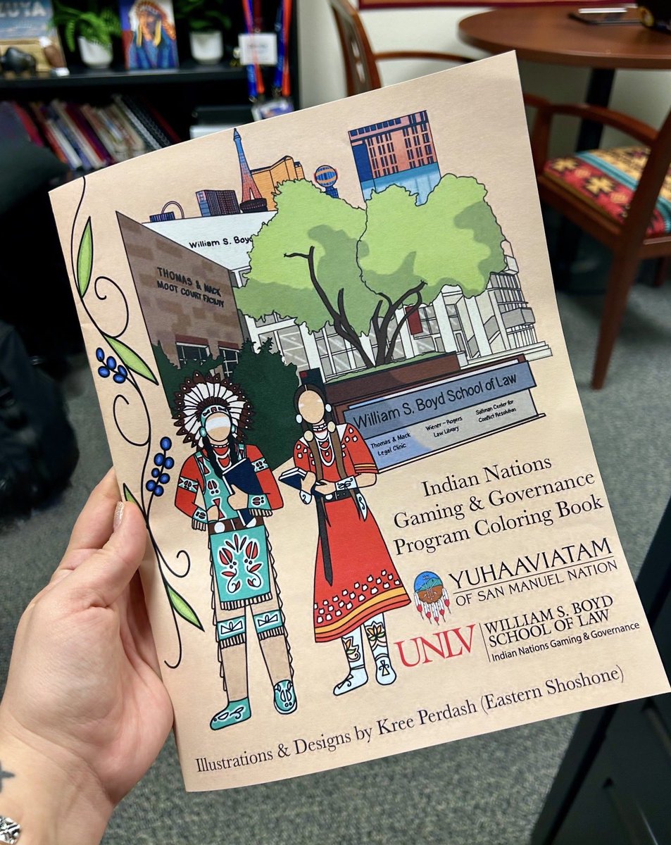 UNLVINGG's tweet image. New coloring books just dropped 🎨📚
Inspiring Native students to explore law school pathways in Las Vegas.

Grab one when you see us tabling or email us for school copies.

Art by Kree Perdash—cover is next level ✨ swipe to peek inside!

#NativeEducation #BoydLaw #NativeUNLV