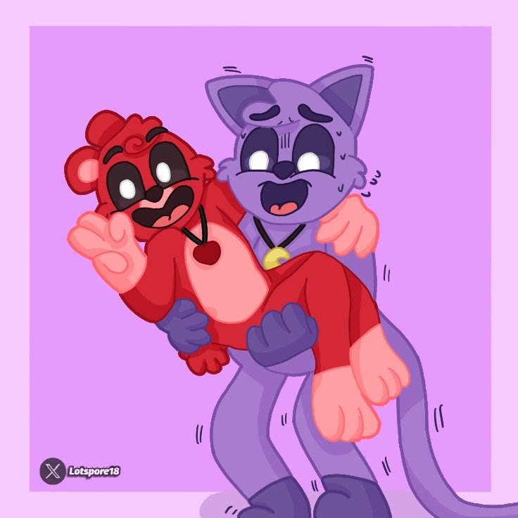 LOTSPORE18's tweet image. This time, it will be a simpler drawing and it's about a honeymoon💜❤️. Good luck to everyone! 😉

#SmilingCritters #Catnap #BobbyBearhug