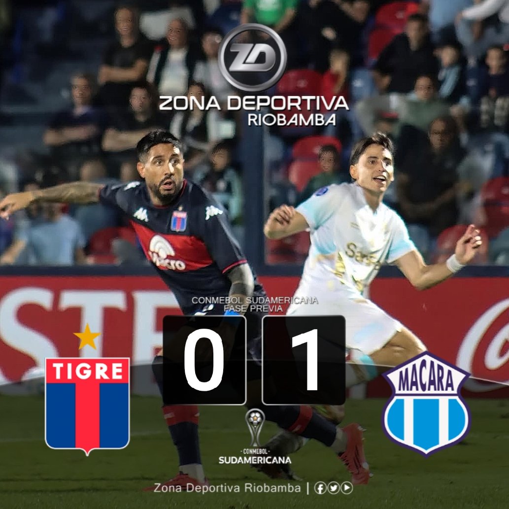 roldan_jimmy's tweet photo. @Sudamericana
¡𝙂𝘼𝙉Ò 𝙀𝙇 𝙈𝘼𝘾𝘼𝙍𝘼𝘾𝙄𝙏𝙊!
#FaseDeGrupos
Cotejo:
@catigreoficial 🇦🇷 0 - 1 🇪🇨 @Macara_Oficial
Estadio "José Dellagiovanna" - #Victoria
#FechaDOS / #GrupoA / CONMEBOL #Sudamericana
#MAC:
#FedericoPaz (54')
https://t.co/pHrbMK8Bvk
Informa: #JimmyRoldán https://t.co/UBMxvWdvdf