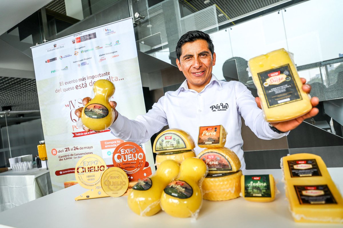 Agencia_Andina's tweet photo. 📸Perú exhibirá su diversidad quesera en evento nacional llamado Salón del Queso Peruano 2026, impulsado por Midagri. Mira la galería completa aquí 👉https://t.co/8zw2dPg5EU
Fotos: ANDINA/Difusión https://t.co/5apGTgTOtZ