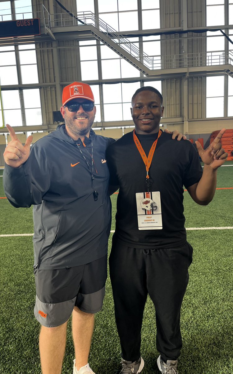 PhilipLoadholt's tweet photo. I’ll be back down in Stillwater this weekend!! #Gopokes🤠

@AndrewLee_CFB @BooneFeldt @_TheCoachHarris @Coach_Crill @__CoachMorris @Taylorskieens @PrepRedzoneOK @6starfootballOK @samspiegs @AllenTrieu https://t.co/7DnFK1Slyg