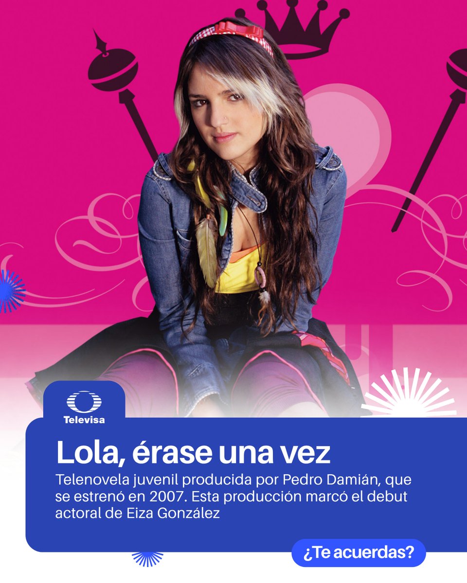 TelevisaPrensa's tweet image. ¿Quién no cantó sus canciones? 🎶💫

Protagonizada por un elenco de lujo con Eiza González, Aarón Díaz y Grettell Valdez, esta producción se convirtió en un referente de la televisión.

Celebramos el legado de una historia que nos hizo soñar en grande.

#Nostalgia #TelevisaPrensa