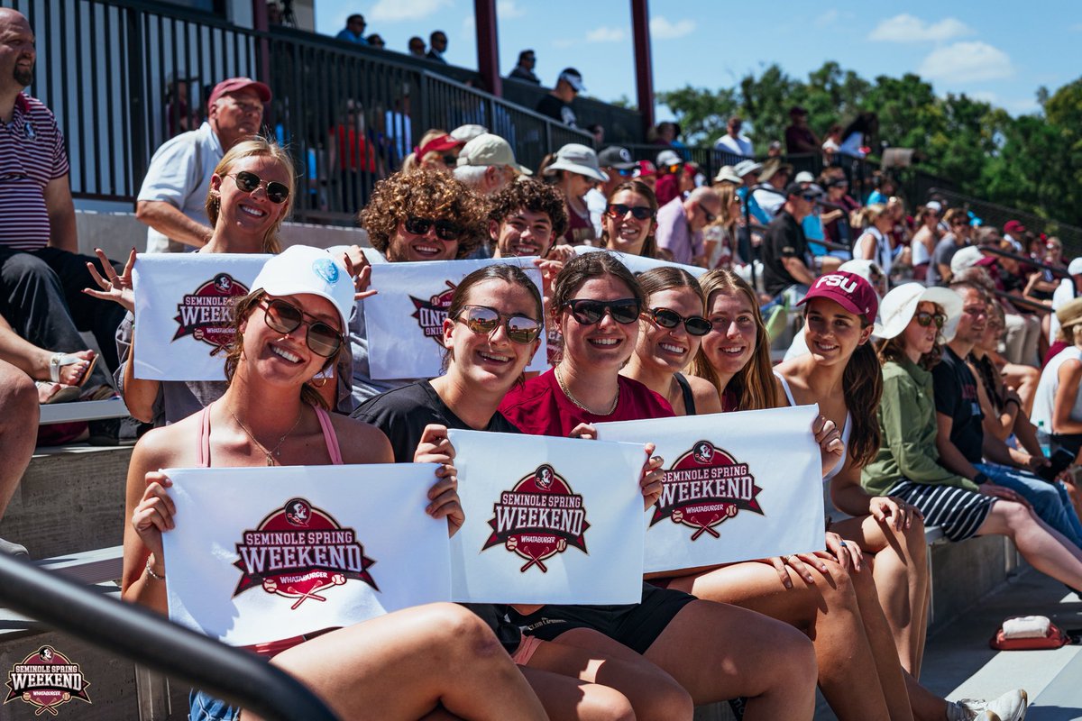 Seminoles's tweet image. 𝐒𝐞𝐦𝐢𝐧𝐨𝐥𝐞 𝐒𝐩𝐫𝐢𝐧𝐠 𝐰𝐞𝐞𝐤𝐞𝐧𝐝 is underway! 🥍

@whataburger | #GoNoles