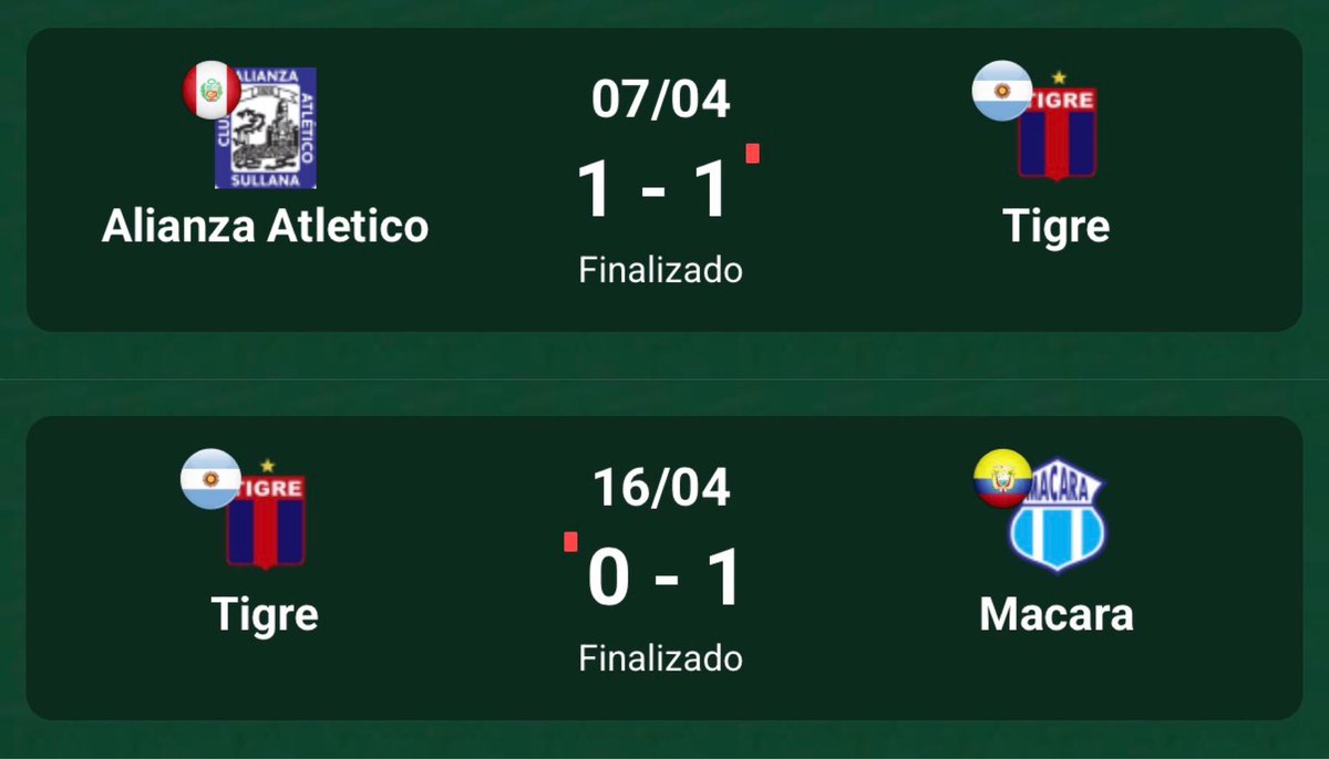 La Copa Sudamericana de Tigre.
