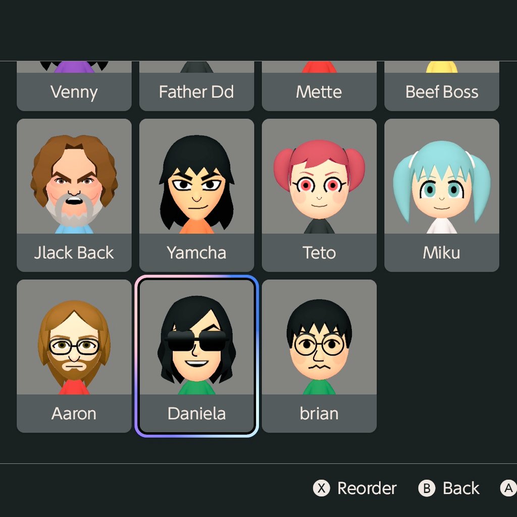 Crusendo's tweet image. My Mii collection is expanding with 3 additions from my coworkers Aaron, Daniela and Brian..

I can't wait to add 'em to , Miitopia and Tomodachi Life: Living The Dream..

I also can't wait to have more people added to my collection by havin' them make a Mii!

#Target