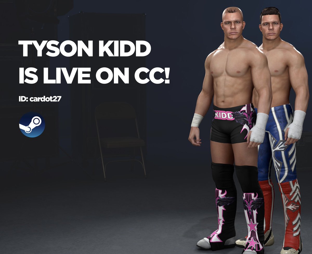 QuatorzeCaw's tweet photo. TYSON KIDD (@TJWilson) is up on CC (PC) !
Search user: cardot27
#wwe2k26 #caw #tysonkidd #wwe https://t.co/jWzl9xwNf1