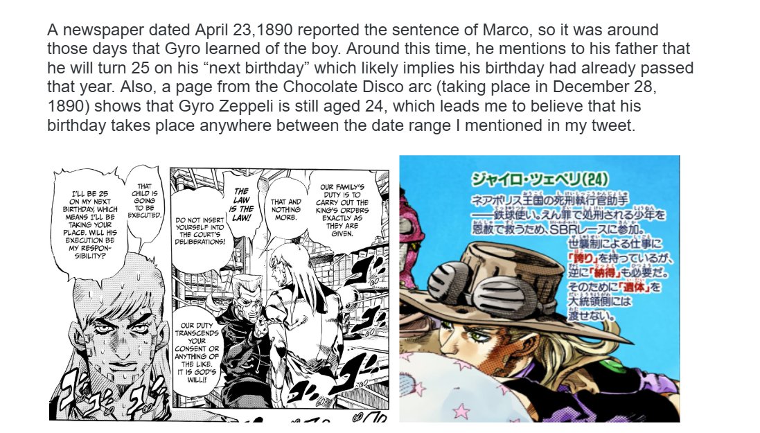Between January - Mid/Late April (at least before the 23rd), 1866
(**SEE 2ND IMAGE for the explanation!) 

Gyro Zeppeli is born.