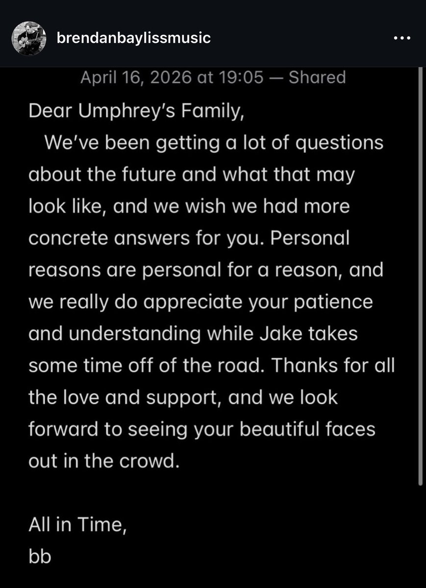 Umphrey's McGee tweet media