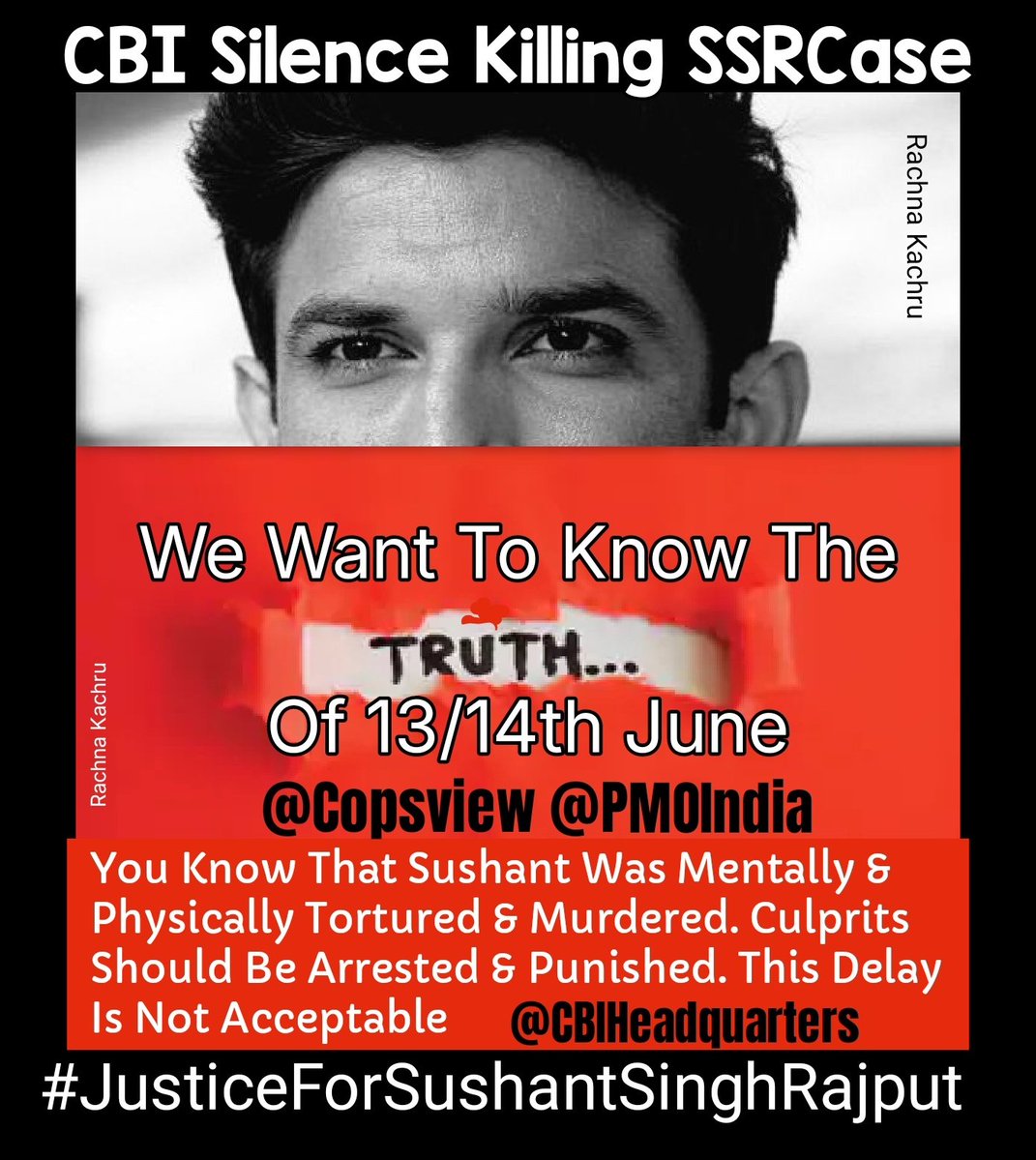 Rachna Kachru 🇮🇳 Celebrate Sushant Everyday❤️🦋 tweet media