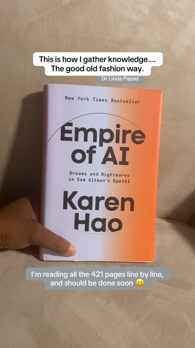 DrLindaPajoel's tweet image. Amazon just delivered this book to me…
#AI #DrLindaPajoel #LifeLongLearner