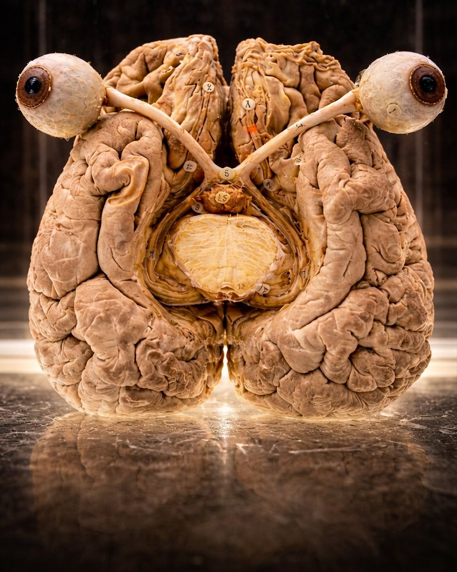 Scixp's tweet photo. Connection between Brain and Eyes https://t.co/qmiAL0Qhcx