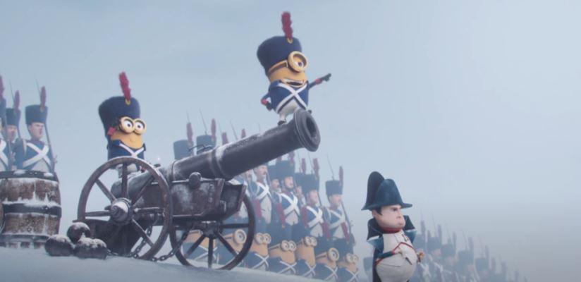 NathBeardsley's tweet photo. With every film, we're getting closer to the Minions Napoleonic Wars movie. https://t.co/AmGMoezC87